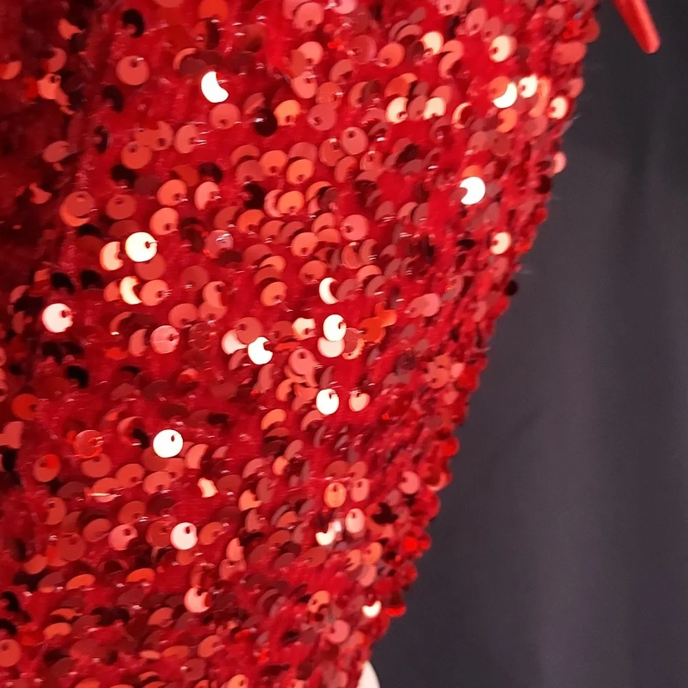 MOST WANTED Red Sequin Handbag - Picture 8 of 12